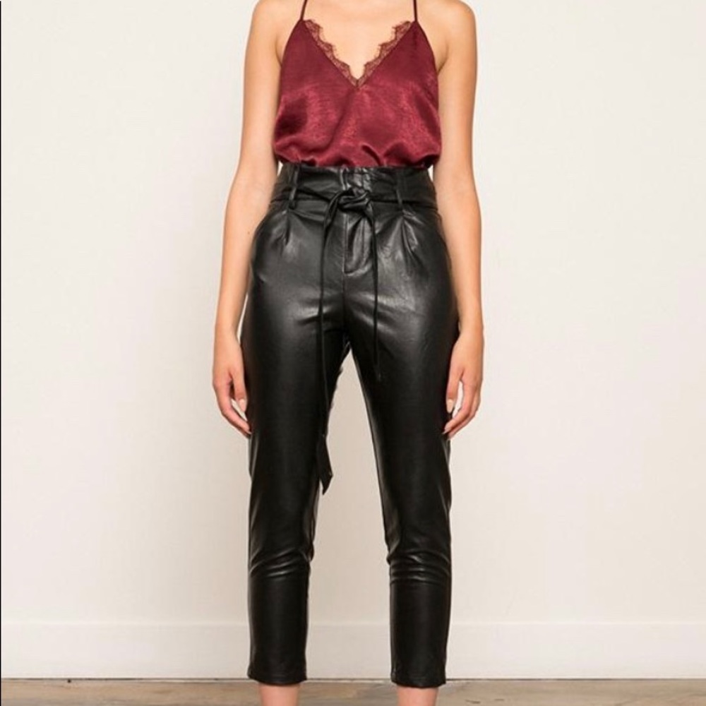 Lucy Paris Faux Leather Pant,